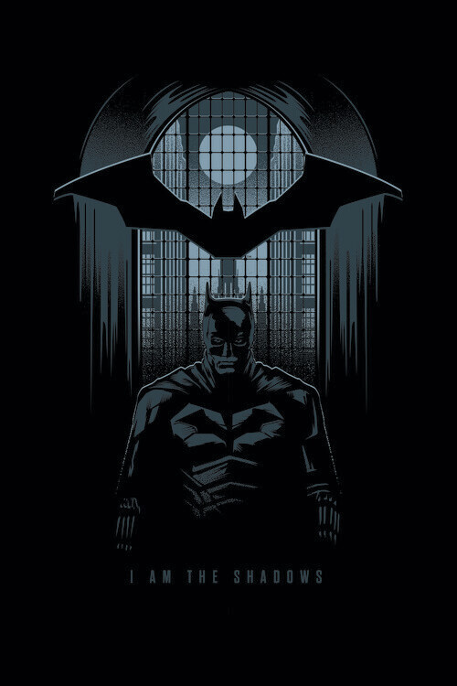 Europosters Plakát, Obraz - The Batman - I am the shadows, 26.7 × 40 cm