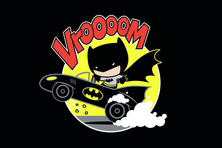 Europosters Plakát, Obraz - Batman in action - Chibi, 40 × 26.7 cm