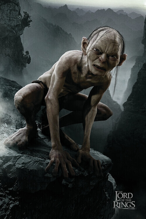 Europosters Plakát, Obraz - Pán prstenů - Gollum, 26.7 × 40 cm