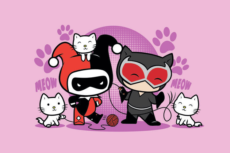 Europosters Plakát, Obraz - Harley Quinn - Chibi, 40 × 26.7 cm