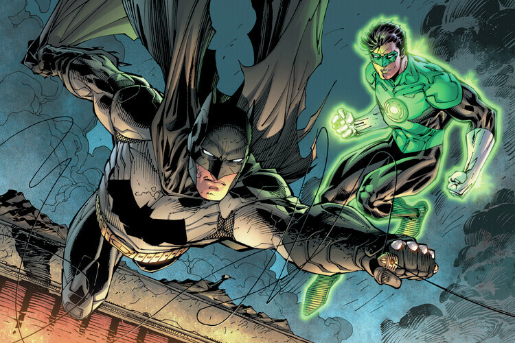Europosters Plakát, Obraz - Batman and Green Lantern, 40 × 26.7 cm