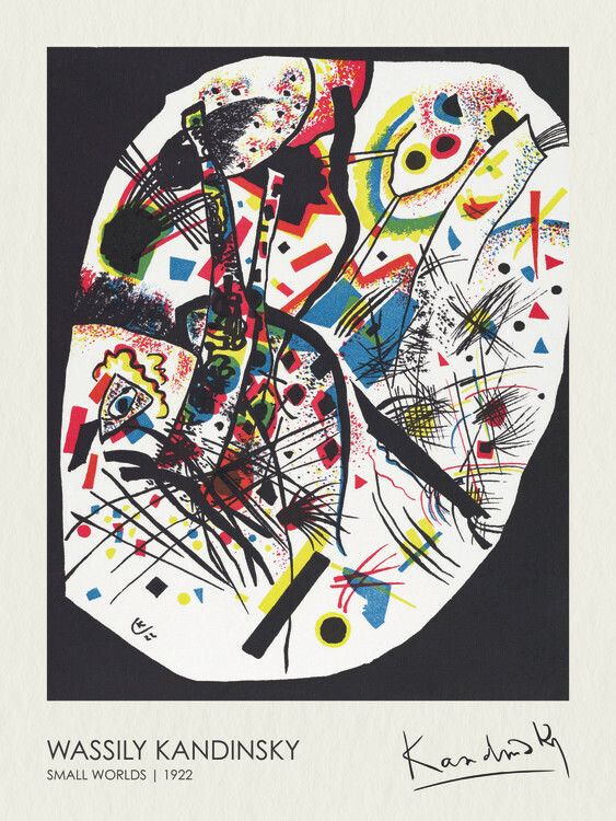Wassily Kandinsky Plakát, Obraz - Small Worlds (1922), Wassily Kandinsky, 30 × 40 cm