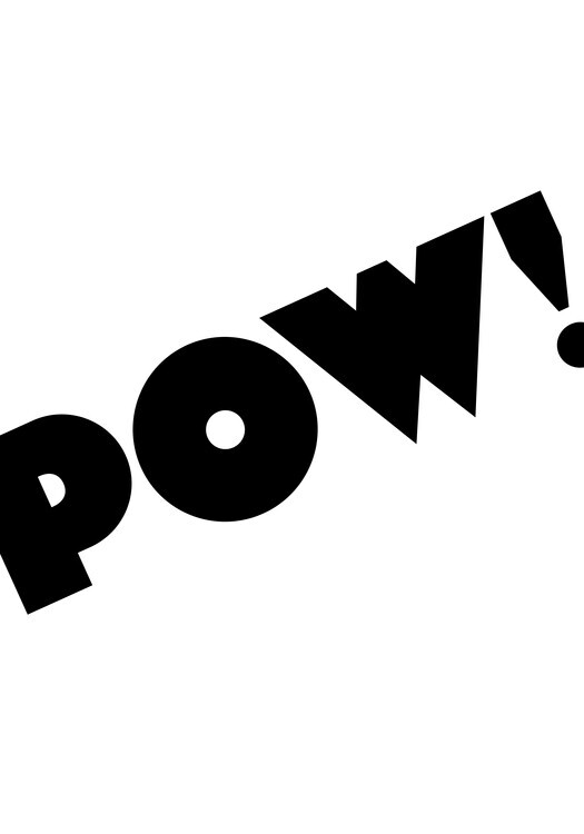 Studio Collection Plakát, Obraz - POW!, Studio Collection, 26.7 × 40 cm