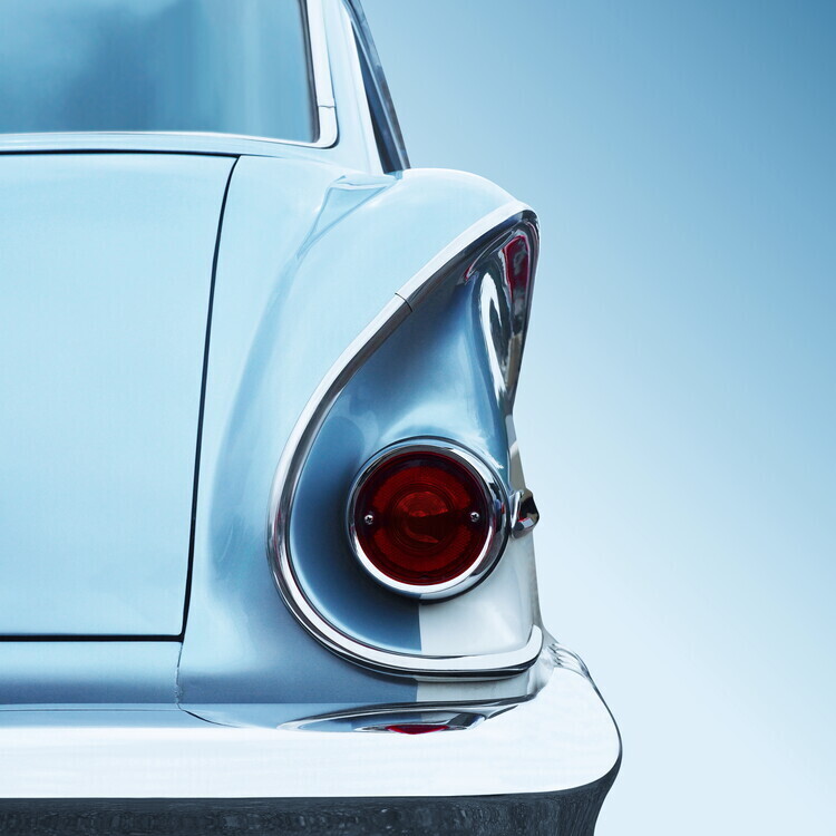 Beate Gube Plakát, Obraz - US classic car Brookwood 1958, Beate Gube, 40 × 40 cm