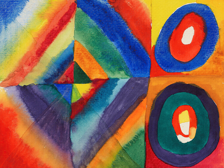 Wassily Kandinsky Plakát, Obraz - Colour Study, Wassily Kandinsky, 40 × 30 cm