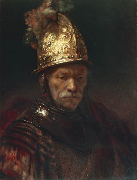 Rembrandt Harmensz. van Rijn (1606-69) Plakát, Obraz - The Man with the Golden Helmet, Rembrandt Harmensz. van Rijn (1606-69), 30 × 40 cm