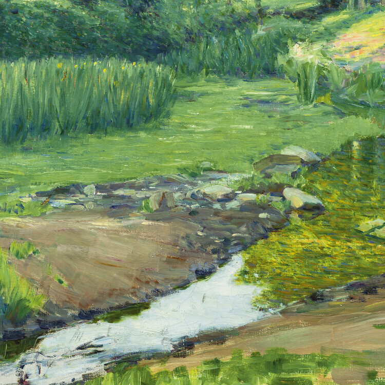 Max Kurzweil Plakát, Obraz - By The Stream, Max Kurzweil, 40 × 40 cm