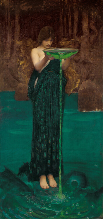 John William Waterhouse Plakát, Obraz - Circe Invidiosa, 1872, John William Waterhouse, 23.5 × 50 cm