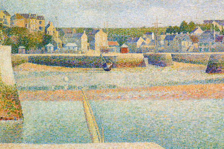 George Seurat Plakát, Obraz - The Outer Harbor, George Seurat, 40 × 26.7 cm