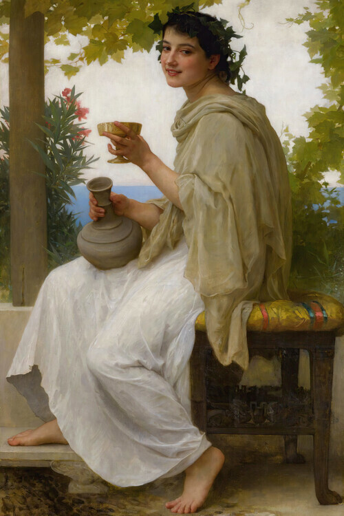 William Bouguereau Plakát, Obraz - Bacchante, William Bouguereau, 26.7 × 40 cm