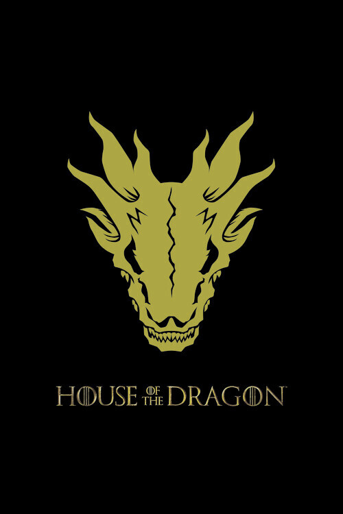 Europosters Plakát, Obraz - House of Dragon - Golden Dragon, 26.7 × 40 cm