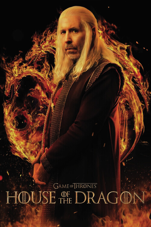 Europosters Plakát, Obraz - House of Dragon - Viserys Targaryen, 26.7 × 40 cm