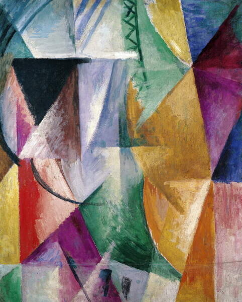 Delaunay, Robert Plakát, Obraz - Window, study for three windows, 1912, Delaunay, Robert, 30 × 40 cm