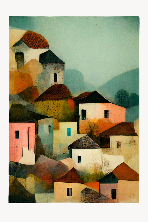 Treechild Plakát, Obraz - Italian Village, Treechild, 26.7 × 40 cm