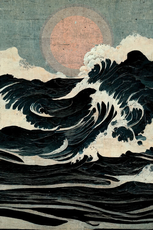 Treechild Plakát, Obraz - Wild Waves, Treechild, 26.7 × 40 cm