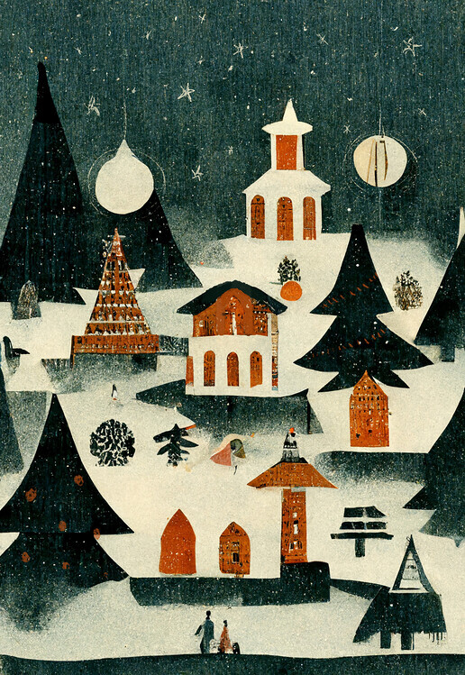 Treechild Plakát, Obraz - Before Christmas, Treechild, 26.7 × 40 cm