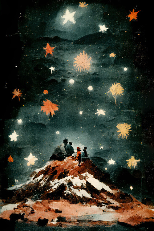 Treechild Plakát, Obraz - Night Of The Stars, Treechild, 26.7 × 40 cm