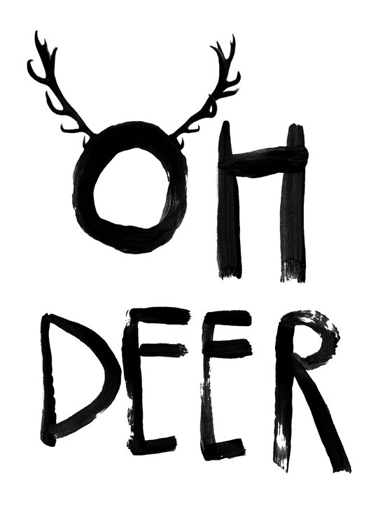 Treechild Plakát, Obraz - Oh Deer, Treechild, 30 × 40 cm