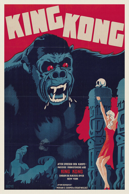 Europosters Plakát, Obraz - King Kong, 26.7 × 40 cm