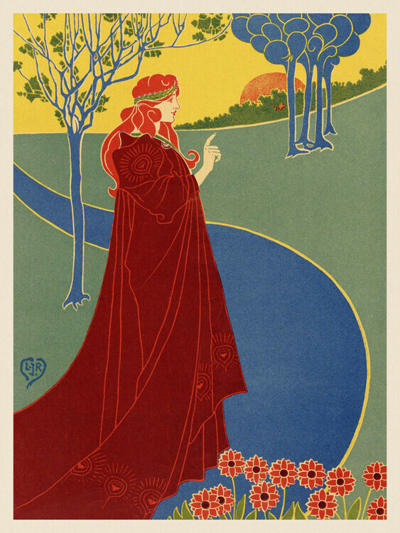 Louis Rhead Plakát, Obraz - Advertisement for The Sun, Louis Rhead, 30 × 40 cm