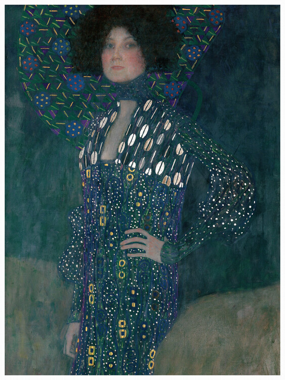 Gustav Klimt Plakát, Obraz - Portrait of Emilie Flöge (1902), Gustav Klimt, 30 × 40 cm