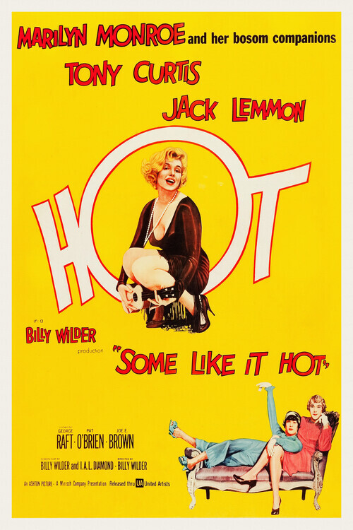Europosters Plakát, Obraz - Some Like it Hot / Marilyn Monroe, 26.7 × 40 cm