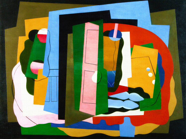 Georges Valmier Plakát, Obraz - The Pink Door, Georges Valmier, 40 × 30 cm