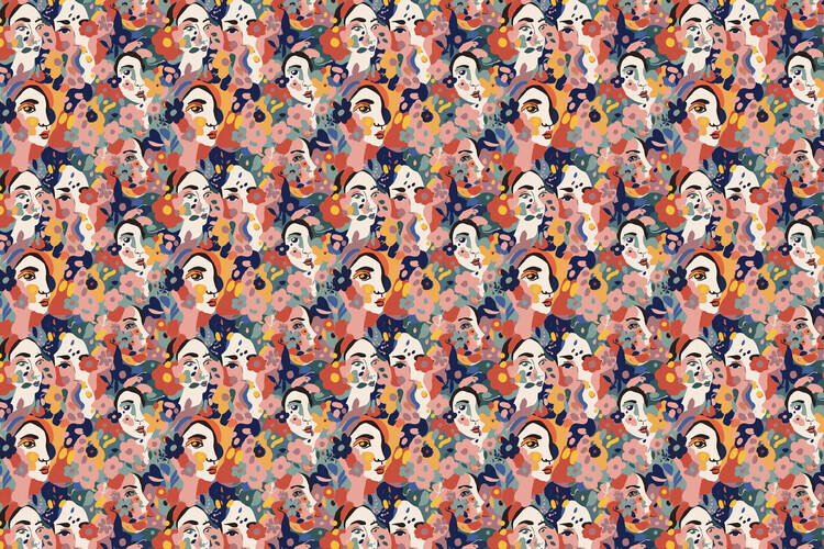 Treechild Plakát, Obraz - Pattern No 126, Treechild, 40 × 26.7 cm