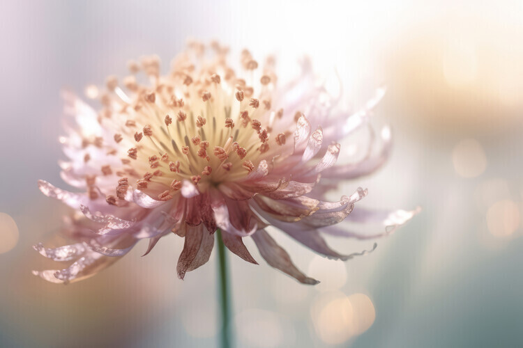Treechild Plakát, Obraz - Gentle Pink Flower, Treechild, 40 × 26.7 cm