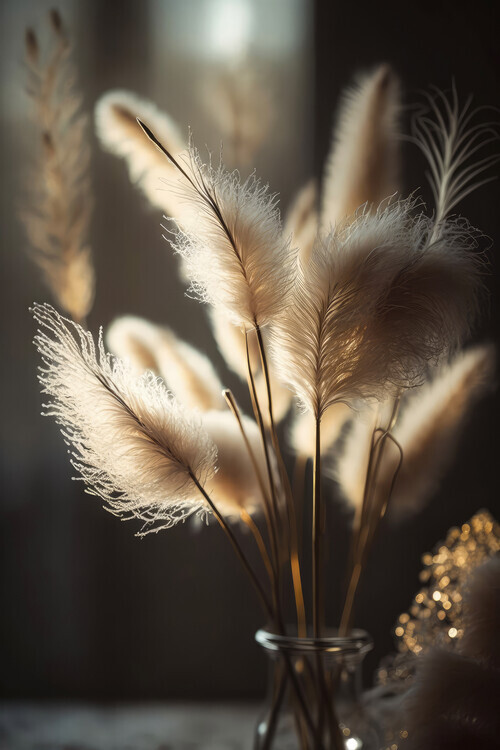 Treechild Plakát, Obraz - Pampas Grass In Sunlight, Treechild, 26.7 × 40 cm