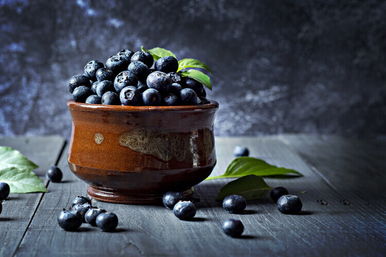 FAWZY HASSAN Plakát, Obraz - Blueberry, FAWZY HASSAN, 40 × 26.7 cm