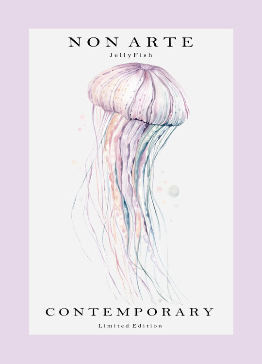 Rikke Londager Boisen Plakát, Obraz - Non Arte Jellyfish, Rikke Londager Boisen, 30 × 40 cm