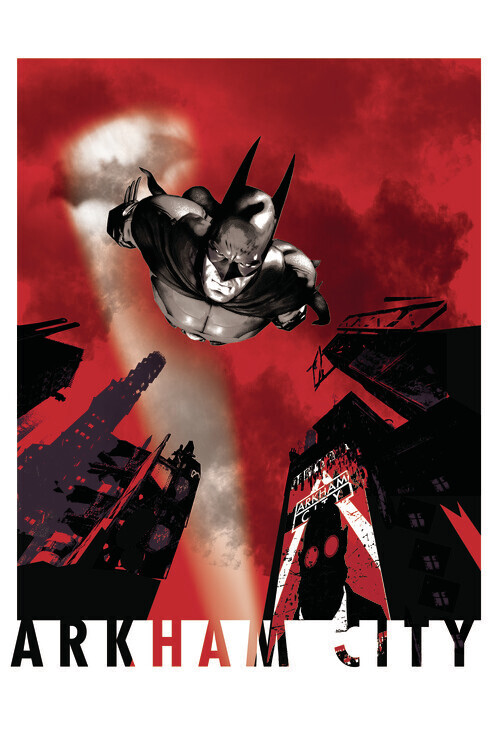 Europosters Plakát, Obraz - Batman Arkham City - Flight, 26.7 × 40 cm