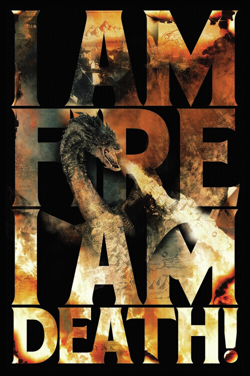 Europosters Plakát, Obraz - Hobbit - I Am Fire I Am Death, 26.7 × 40 cm
