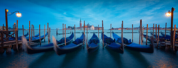 Bartolome Lopez Plakát, Obraz - Venice Blue I, Bartolome Lopez, 60 × 22.8 cm
