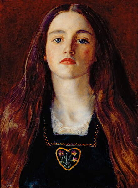 John Everett Millais Plakát, Obraz - Portrait of a Girl, 1857, John Everett Millais, 30 × 40 cm