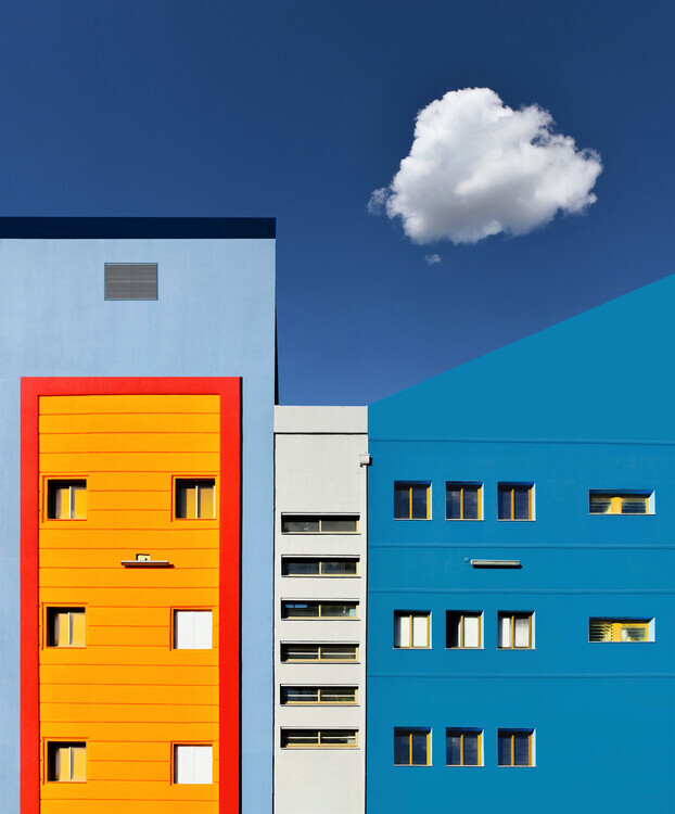 Arnon Orbach Plakát, Obraz - Facade - Caesarea industrial park, Arnon Orbach, 33.2 × 40 cm
