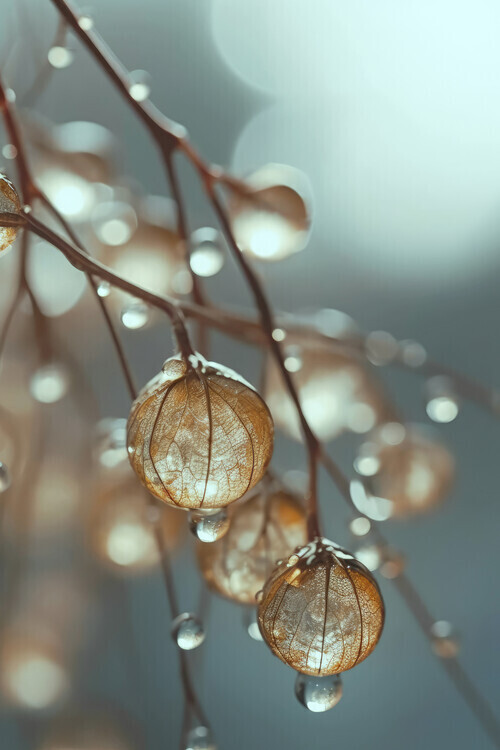 Treechild Plakát, Obraz - Tiny Glass Berries No 2, Treechild, 26.7 × 40 cm