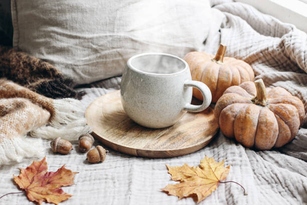 Tabitazn Plakát, Obraz - Cozy autumn breakfast, Tabitazn, 40 × 26.7 cm