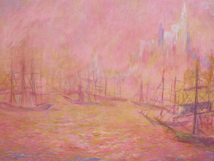 Europosters Plakát, Obraz - Le Port de New York - Theodore Earl Butler, 40 × 30 cm