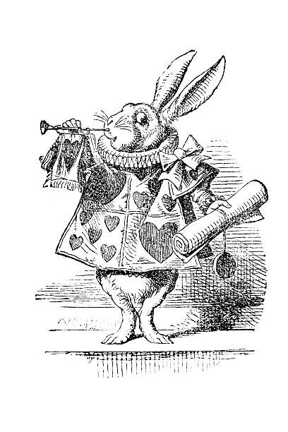 Andrew_Howe Plakát, Obraz - The White Rabbit, Andrew_Howe, 26.7 × 40 cm