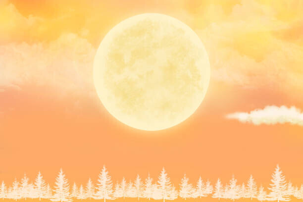 krarte Plakát, Obraz - full moon or the sun and, krarte, 40 × 26.7 cm
