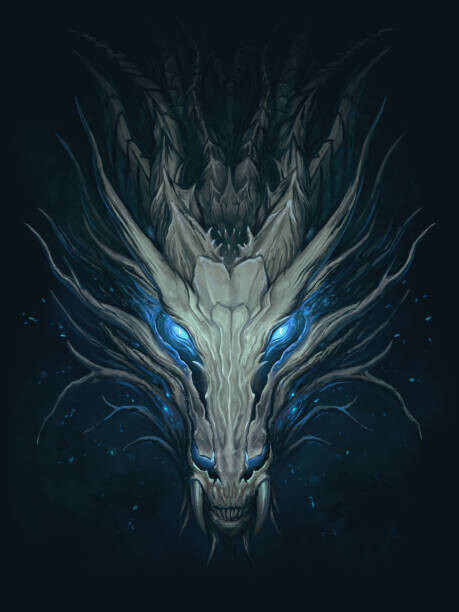 Refluo Plakát, Obraz - Dark magic dragon, Refluo, 30 × 40 cm