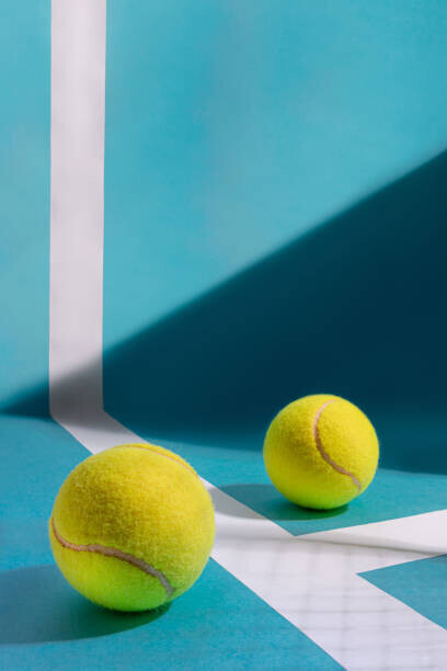 Thaina da Cruz / 500px Plakát, Obraz - Close-up of tennis balls on court,Santa, Thaina da Cruz / 500px, 26.7 × 40 cm