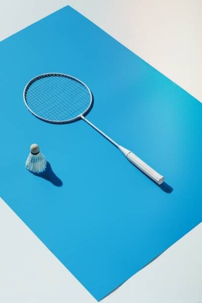 Diaconu Delia / 500px Plakát, Obraz - High angle view of badminton racket on table, Diaconu Delia / 500px, 26.7 × 40 cm