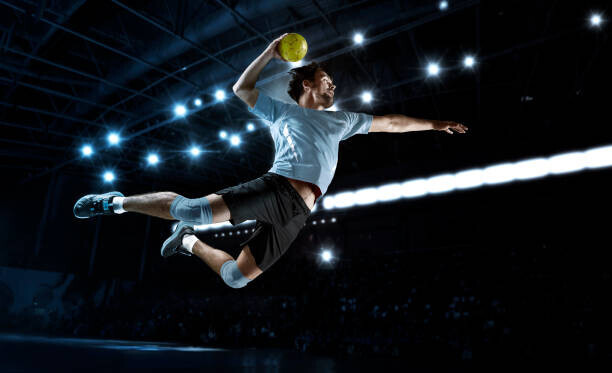 Andreyuu Plakát, Obraz - Handball player players in action, Andreyuu, 40 × 24.4 cm