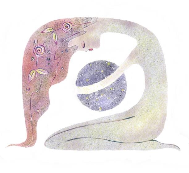ValentAin_Jevee Plakát, Obraz - Watercolor hand drawn graphic illustration of, ValentAin_Jevee, 40 × 40 cm