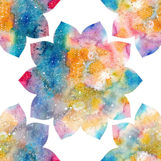 homodans Plakát, Obraz - Ethnic oriental seamless pattern with flower, homodans, 40 × 40 cm