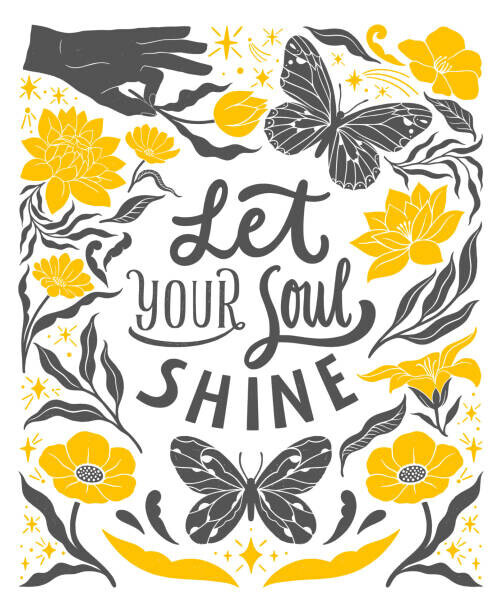 ElenKoss Plakát, Obraz - Let your soul shine - inspirational, ElenKoss, 32.8 × 40 cm