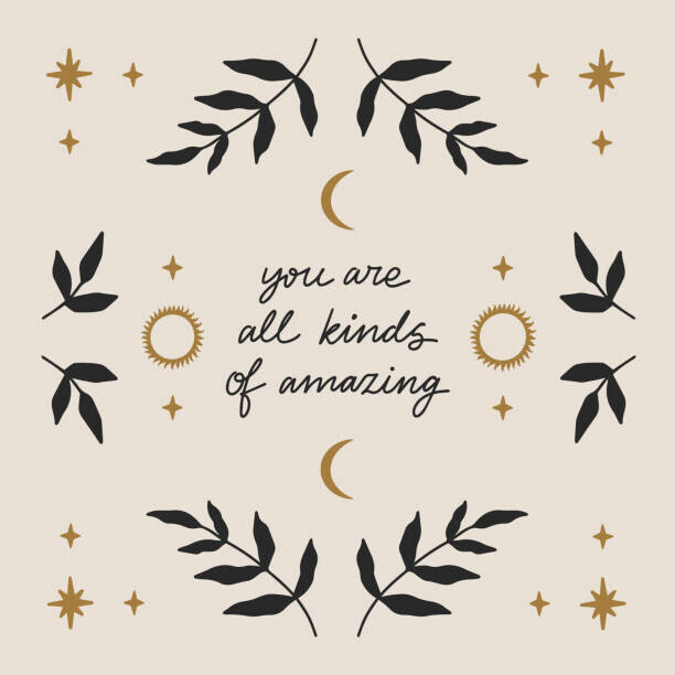 Larisa Rusina Plakát, Obraz - You are all kinds of amazing calligraphy, Larisa Rusina, 40 × 40 cm